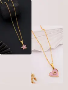 DressBerry Gold-Plated Brass Minimal Necklace