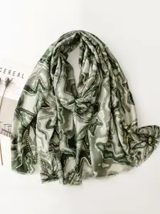 QUECY Geometric Printed Scarf