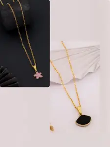 DressBerry Gold-Plated Brass Minimal Necklace
