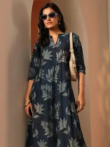 Libas Floral Printed Fit & Flare Midi Dress