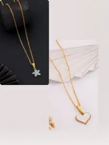 DressBerry Gold-Plated Brass Minimal Necklace