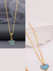 DressBerry Gold-Plated Brass Minimal Necklace