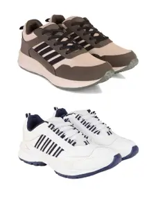 DRACKFOOT Men Pair Of 2 Running Non-Marking Shoes