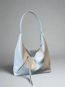 Outzidr Women Solid Bucket with Pouch