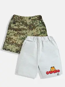 YK X Minute Mirth Boys Pack Of 2 Printed Shorts