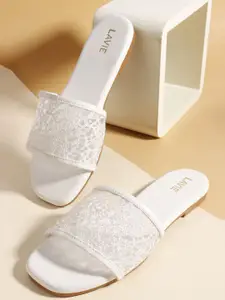 Lavie Women Embellished Open Toe Flats