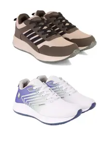 DRACKFOOT Men Pair Of 2 Running Non-Marking Shoes