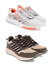 DRACKFOOT Men Pair Of 2 Running Non-Marking Shoes