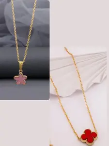 DressBerry Gold-Plated Brass Minimal Necklace