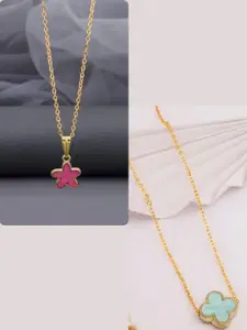 DressBerry Gold-Plated Brass Minimal Necklace