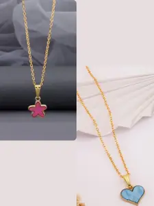 DressBerry Gold-Plated Brass Minimal Necklace