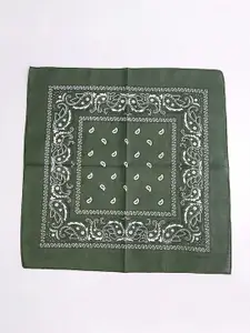 QUECY Paisley Printed Silk Scarf