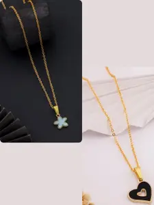 DressBerry Gold-Plated Brass Minimal Necklace