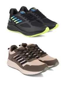 DRACKFOOT Pair of 2 Men Running Shoes