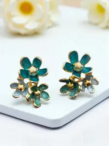 AVANT-GARDE PARIS Gold-Plated Floral Shaped Studs