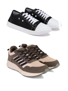 DRACKFOOT Men Non-Marking Running Sports Shoes