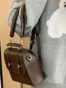 CORSICA Women Solid Structured Buckle Detail