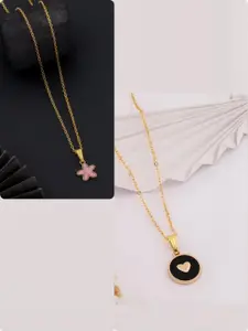 DressBerry Gold-Plated Brass Minimal Necklace