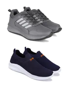 PENNEN DRACKFOOT Pack Of 2 Men Non-Marking Running Shoes