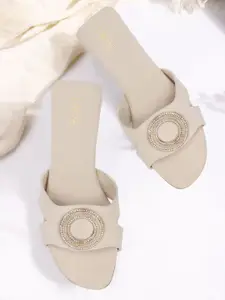 Lavie Women Embellished Open Toe Flats