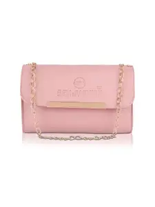 SGM FASHION Set Of 5 Brand Logo Self Design Structured Handheld Handbags