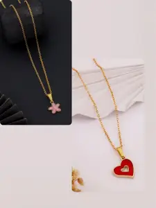 DressBerry Gold-Plated Brass Minimal Necklace