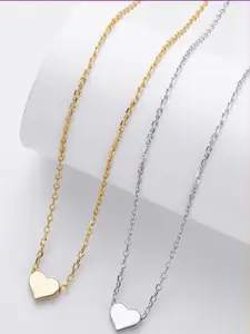 DressBerry Rhodium-Plated Stainless Steel Necklace