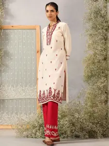 Lakshita Mom&Bae Women Pink Kurtas