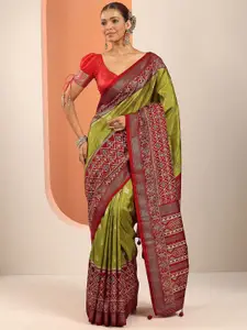 Libas Ethnic Motifs Zari Silk Blend Saree