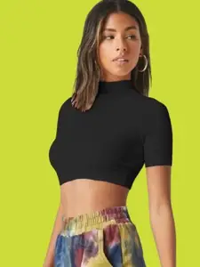 Dream Beauty Fashion Women High Neck Crop Top