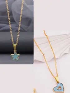 DressBerry Gold-Plated Brass Minimal Necklace