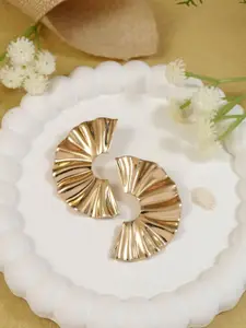 I Jewels Gold-Plated Contemporary Studs