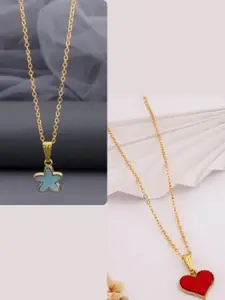 DressBerry Gold-Plated Brass Minimal Necklace