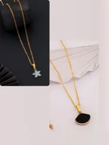DressBerry Gold-Plated Brass Minimal Necklace