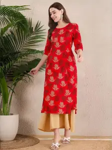 Anouk Rustic Women Ethnic Motifs Printed Crepe Kurta