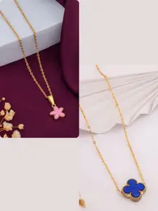 DressBerry Gold-Plated Brass Minimal Necklace