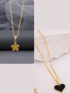 DressBerry Gold-Plated Brass Minimal Necklace