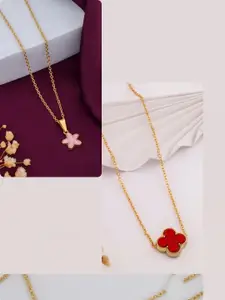 DressBerry Gold-Plated Brass Minimal Necklace
