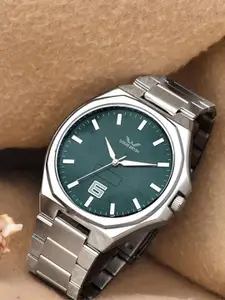 LOUIS DEVIN Men Printed Dial & Straps Analogue Watch LD-G076-GRN-CH