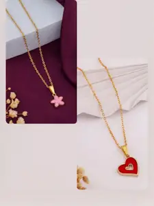 DressBerry Gold-Plated Brass Minimal Necklace