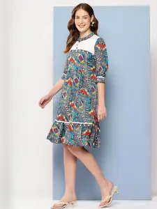 Roadster Turquoise Blue Nylon Dresses