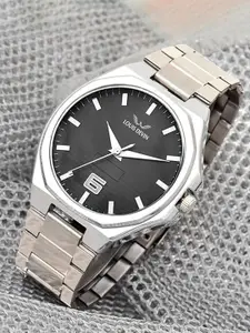 LOUIS DEVIN Men Dial & Bracelet Style Straps Analogue Watch LD-G076-BLK-CH