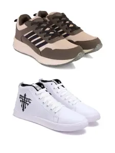 DRACKFOOT Men Non-Marking Running Sports Shoes