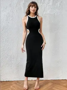 AAHWAN Bodycon Midi Dress