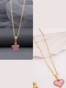 DressBerry Gold-Plated Brass Minimal Necklace