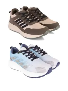 DRACKFOOT Men Pair of 2 Running Non-Marking Shoes