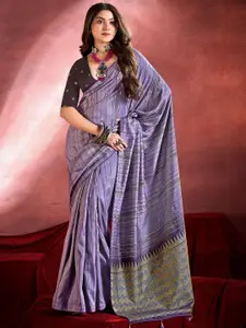 Anouk Striped Tussar Saree