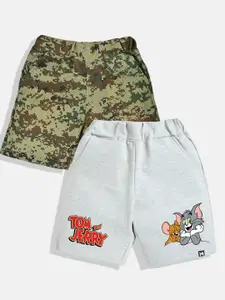 YK X Minute Mirth Boys Pack Of 2 Printed Shorts