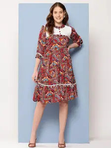 Roadster Red Nylon Dresses