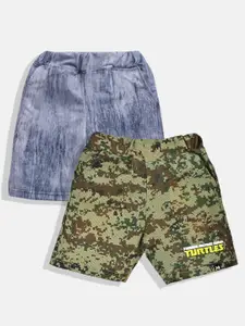 YK X Minute Mirth Boys Pack Of 2 Printed Shorts